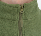 Мужская флисовая кофта FA-01 тактическая на молнии Green XXL - изображение 8