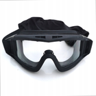 Тактичні окуляри маска зі змінними лінзами балістичні окуляри для військових чорні - зображення 6