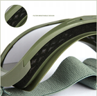 Тактические очки маска с сменными линзами баллистические очки для военных черные - изображение 9