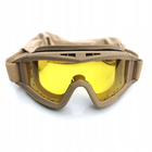 Тактичні окуляри маска зі змінними лінзами балістичні окуляри для військових койот - зображення 9