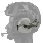 Адаптер Чебурашка Wosport універсальний, кріплення навушників Earmor, Impact, Walkers та ін. на каску Зелений - зображення 6