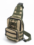 Тактична сумка-рюкзак через плече Sling Pack Койот (Пісочний) Maybel (1718-1) - зображення 2