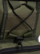 Тактическая сумка-рюкзак через плечо Sling Pack Хаки Maybel (1715-1) - изображение 6