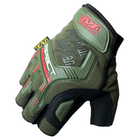 Перчатки тактические безпалые Mechanix M-Pact Glove Olive/Red L - изображение 5