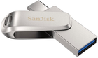 SanDisk Ultra Dual Drive Luxe 256GB USB 3.1 / USB Type-C Silver (SDCZ62-064G-G35) - зображення 4