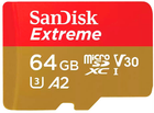 SanDisk Extreme microSDXC 64GB UHS-I (SDSQXAH-064G-GN6MA) - obraz 1