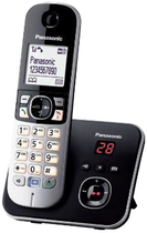 Telefon stacjonarny Panasonic KX-TG6821 PDB Czarny / Srebrny - obraz 1