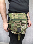 Тактична сумка на ногу / сумка на стегно Мультикам Українське виробництво - зображення 4