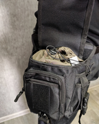 Тактична сумка на ногу / сумка на стегно Чорна Українське виробництво - зображення 3