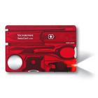 Ніж Victorinox SwissCard Lite Transparent Red (0.7300.T) - зображення 5