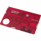 Ніж Victorinox SwissCard Lite Transparent Red (0.7300.T) - зображення 6