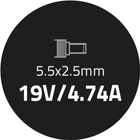 Блок живлення Qoltec для ноутбука Asus 19V 4.74A 90W (5.5x2.5) (50071.90W) - зображення 3