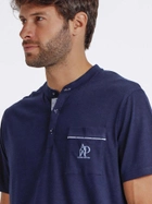 Піжама (футболка + шорти) чоловіча бавовняна Admas Classic 60252 M Блакитна (8433623655944) - зображення 3