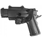 Страйкбольний пістолет з кобурою Colt 1911 Rail Galaxy G25+ метал чорний - изображение 3