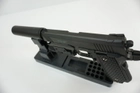 Страйкбольний пістолет Colt 1911 Rail Galaxy G25A з Глушником та Прицілом метал чорний - изображение 4
