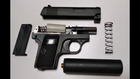Детский страйкбольный Пистолет с глушителем COLT25 Galaxy G1A металл, пластик стреляет пульками 6 мм Черный - изображение 4