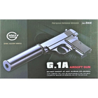 Детский страйкбольный Пистолет с глушителем COLT25 Galaxy G1A металл, пластик стреляет пульками 6 мм Черный - изображение 9
