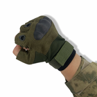 Чоловічі військові рукавички без пальців розмір (L) - изображение 3