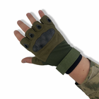 Чоловічі військові рукавички без пальців розмір (L) - изображение 5