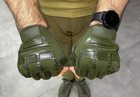 Рукавички тактичні Безпальцеві Yakeda, колір Олива, розмір XL - зображення 5
