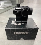 Приціл коліматора KONUS NUCLEAR 1x22, широке поле зору, кріплення в комплекті - зображення 3