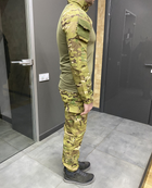 Військова форма (убакс + штани), котон (бавовна), Мультикам, розмір XL, форма ЗСУ, тактичний одяг - зображення 9