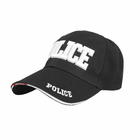 Бейсболка Han-Wild 101 Police Black с белой надписью мужская кепка L - изображение 1