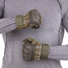 Тактичні рукавички із закритими пальцями Military Rangers BC-9879 Колір: Оливковий розмір: XL - зображення 4