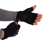Перчатки тактические с открытыми пальцами SP-Sport BC-8788 Цвет: Черный размер: M - изображение 3