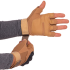Тактичні рукавички з відкритими пальцями SP-Sport BC-8788 Колір: Хакі розмір: M - зображення 4