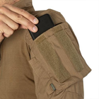 Рубашка боевая полевая P1G-TAC для жаркого климата "UAS" (UNDER ARMOR SHIRT) CORDURA BASELAYER Убакс Coyote Brown S - изображение 6