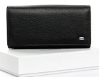 Женский кожаный кошелек на магнитах с визитницей Dr.Bond W1046-2 black