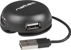 USB-хаб Natec Bumblebee 4 x USB 2.0 Black (NHU-1330) - зображення 1
