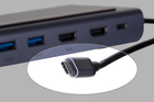 USB-хаб Unitek uHUB 11+ 11-in-1 USB-C Ethernet Hub with MST Triple Monitor (Dual HDMI), 100W PD, Dual Card Reader (D1022B) - зображення 4