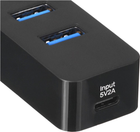 USB Hub Unitek uHUB Q4 4 Ports Powered USB-C Hub with USB-C Power Port (H1117B) - obraz 3