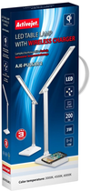 Настільна лампа Activejet AJE-PULSAR 2 LED з бездротовою зарядкою (5901443116110) - зображення 4