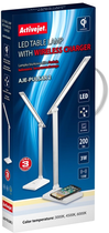 Настільна лампа Activejet AJE-PULSAR 2 LED з бездротовою зарядкою (5901443116110) - зображення 4