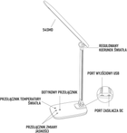 Lampa stołowa MONTIS MT042 LED 5.7W Biały (5901811404528) - obraz 4