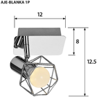 Lampa punktowa Activejet BLANKA 1P E14 - obraz 2