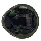 Шлем каска тактический Global Ballistics MICH 2000 NIJ IIIA Олива L - изображение 7