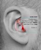 Активные Беруши стрелковые SureFire EarPro EP7 Sonic Defenders Clear Medium (12029) - изображение 9