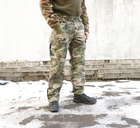 Штани військові камуфляжні мультикам Ріп-Стоп. Тактичний одяг розмір 48 (BEZ-2207) - изображение 1