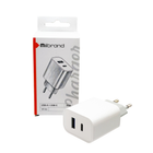 Зарядка для телефону Mibrand 20Вт з двома виходами: USB та Type-C | Блок для заряджання гаджетів MIWC/15UCW