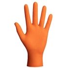 Нитриловые перчатки Cупер прочные Powergrip Mercator Medical, плотность 8.5 г. - оранжевые (50шт/25пар) XL - изображение 2