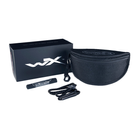 Тактичні захисні окуляри WX VAPOR, Wiley X, з чохлом, чорні, напівобідкові, чорні та прозорі лінзи - зображення 6