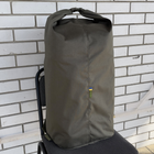Сумка дорожная тактическая, туристический рюкзак 65 л Олива MELGO влагозащитный вещевой мешок - изображение 1