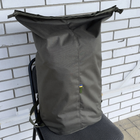 Сумка дорожная тактическая, туристический рюкзак 65 л Олива MELGO влагозащитный вещевой мешок - изображение 4