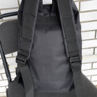 Тактический рюкзак-баул, мешок армейский Melgo на 25 л черный из Oxford 600 Flat - изображение 4