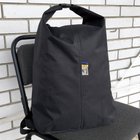 Рюкзак для речей із прогумованного оксфорду, речовий тактичний мішок на 25 літрів Melgo чорний - зображення 1