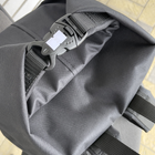 Тактичний рюкзак-баул 25 літрів Чорний Oxford 600D Flat MELGO вологозахисний речовий мішок - зображення 5
